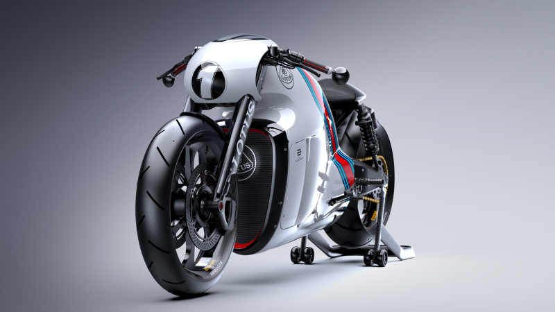 Illustration for article titled The Lotus C-01 Is A Stunner Superbike From The Man Behind Tron: Legacy
